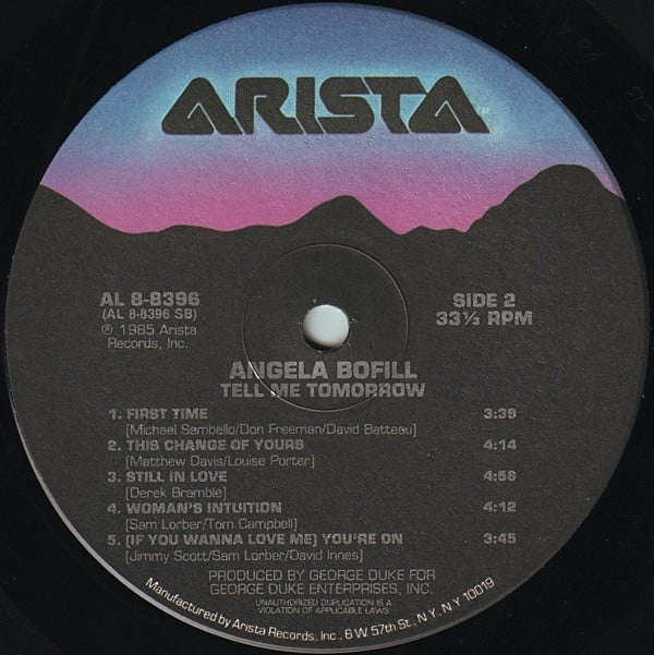 Angela Bofill - Tell Me Tomorrow - Image 4