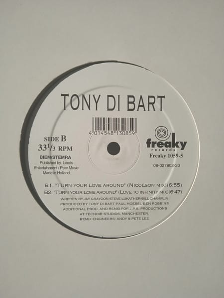 Tony Di Bart - Turn Your Love Around - Image 2