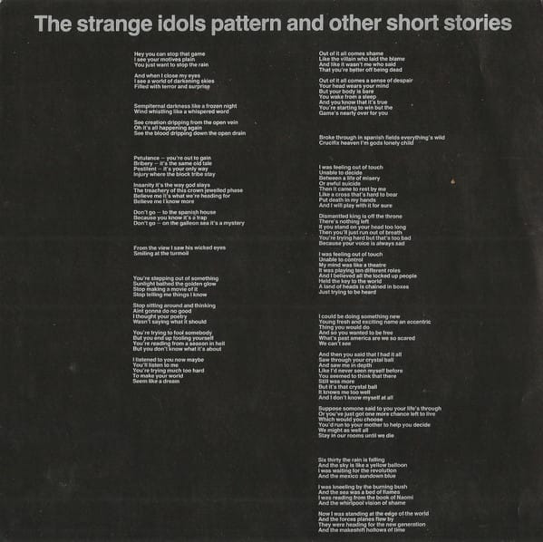 Felt - The Strange Idols Pattern And Other Short Stories - Image 5