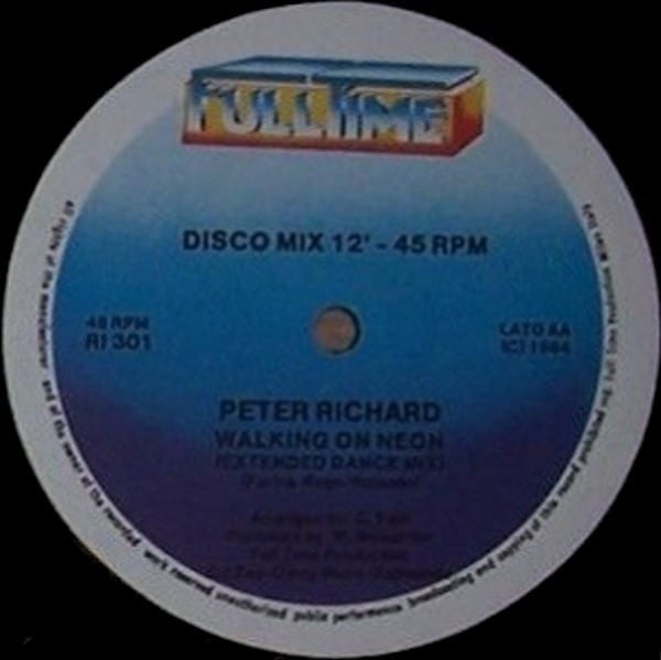 Peter Richard - Talk About Me / For You For Only You / Walking On Neon - Image 3